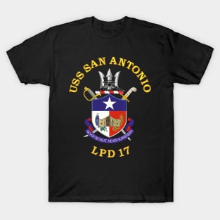 USS San Antonio (LPD 17) wo Back T-Shirt